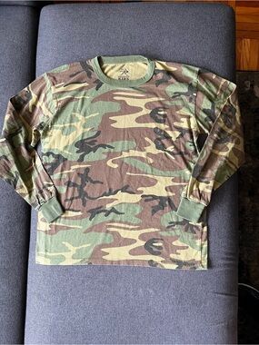 Rothco Kids Woodland Camo Long Sleeve Shirt Size XL